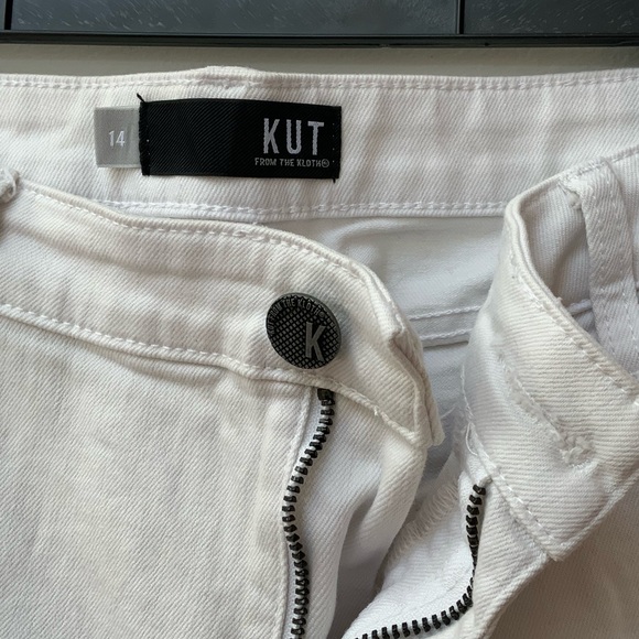 Kut From The Kloth White Denim Capri - Picture 2 of 3
